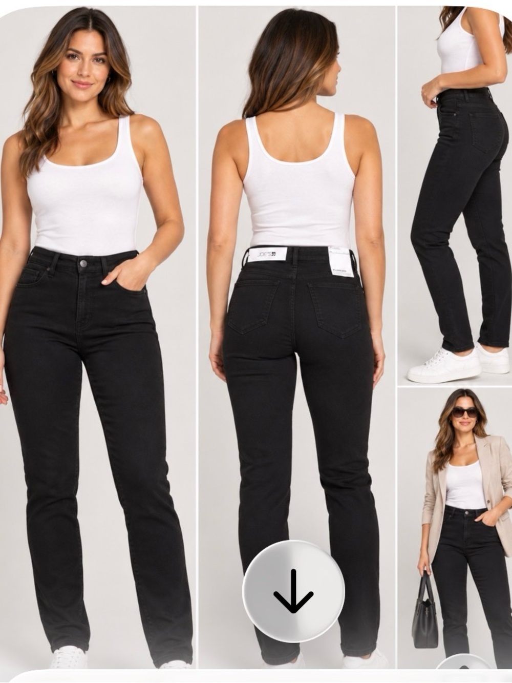 Joe's Jeans High-Rise Skinny Jeans in Black